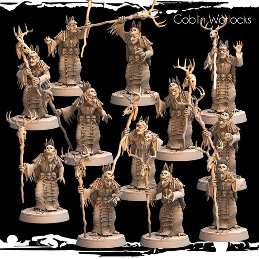 Goblin Warlocks Resin Miniature Figure product image
