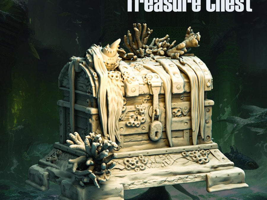 Treasure Chest Resin Miniature Figure product image