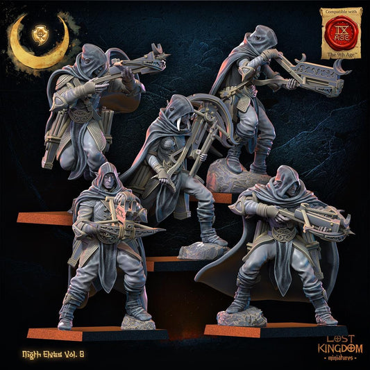 Night Elf Arbalest Regiment x10 Resin Miniatures Regiment alternate view 2