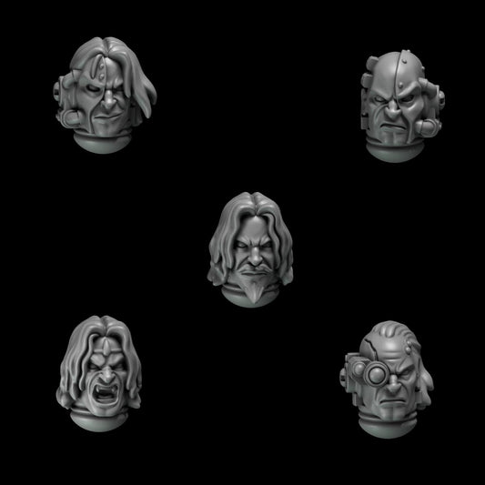 Crimson Lords Heads #2 x10 Resin Upgrade Parts alternate view 2