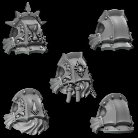 Crimson Lords Shoulderpads #3 x10 Resin Upgrade Parts alternate view 2