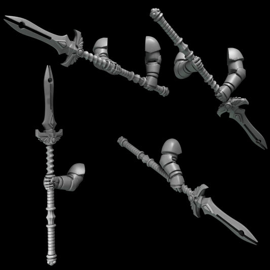 Crimson Lords 2 Handed Spear Set Resin Upgrade Parts product image