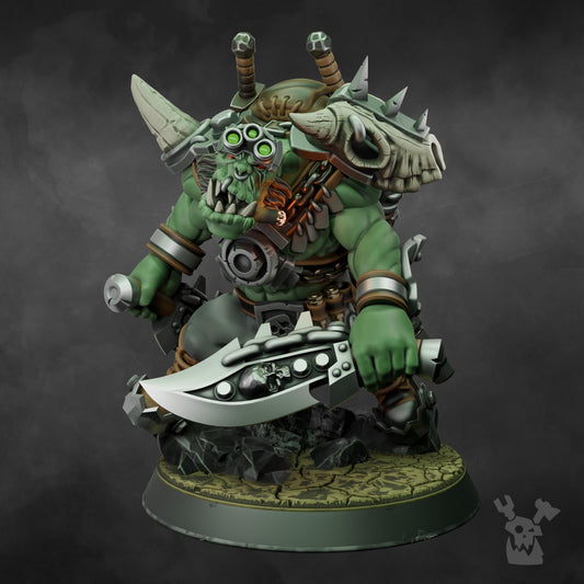 Ork Boss Smirknife Resin Boss Miniature alternate view 2