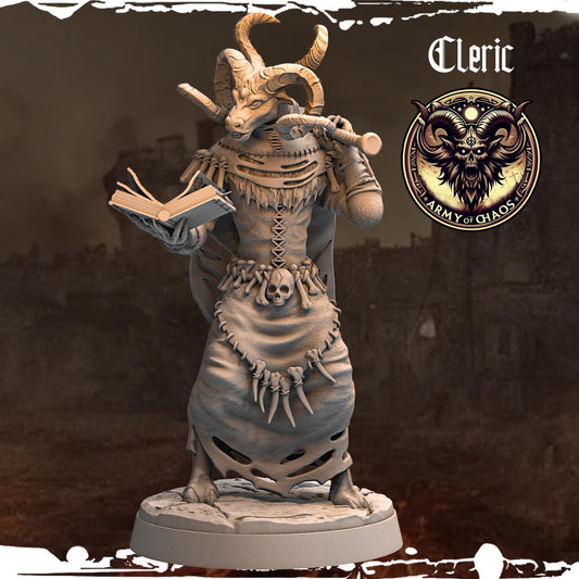 Chaos Beast Cleric Resin Boss Miniature alternate view 2