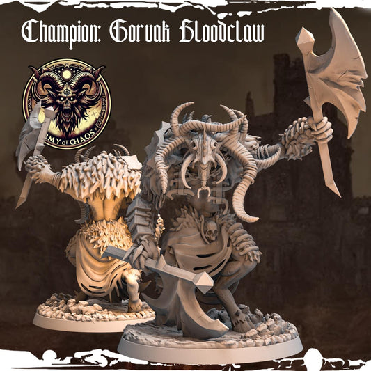 Chaos Beast Champion Resin Miniatures Set product image