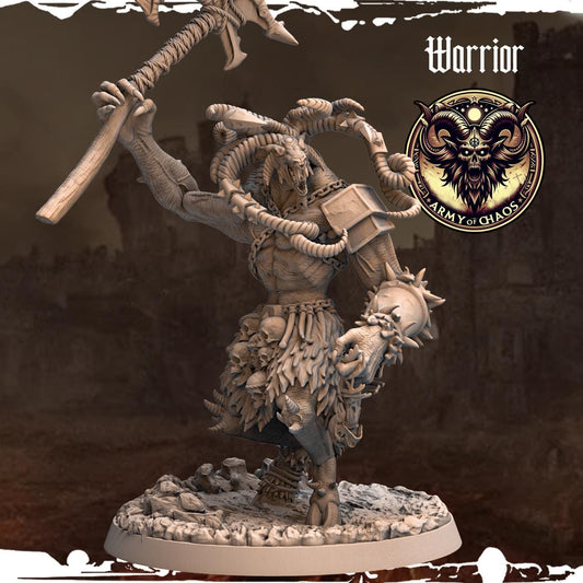 Chaos Beast Warriors Resin Miniatures Set product image