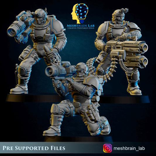 Imperial Marine Scout Specialists Resin Miniature Figure product image