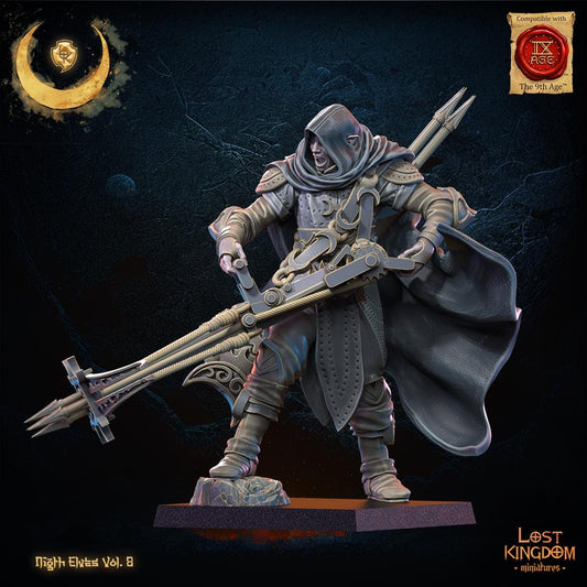 Night Elf Arbalest Hero Resin Boss Miniature alternate view 2
