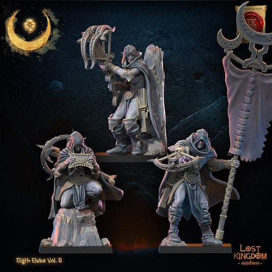 Night Elf Arbalest Command Group Resin Boss Miniature product image