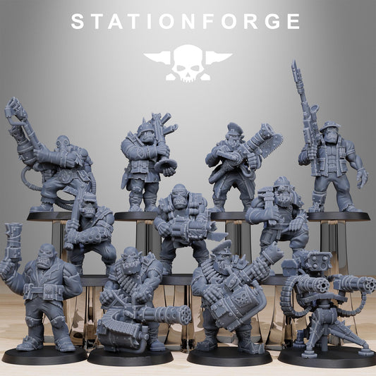 Orkaz Team Fighters Resin Miniatures Set product image