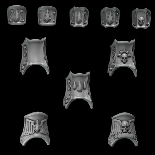Crimson Lords Bracers and Greaves Resin Boss Miniature alternate view 2