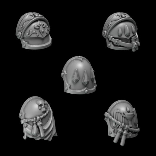 Crimson Lords Tactical Shoulderpads #4 x10 Resin Upgrade Parts alternate view 2