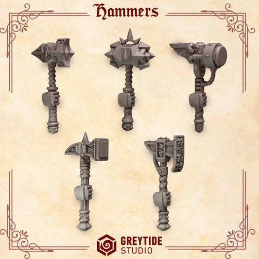 Crimson Lords Hammers x10 Resin Upgrade Parts product image