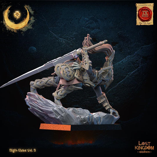 Night Elf Ninja Hero Resin Boss Miniature alternate view 2