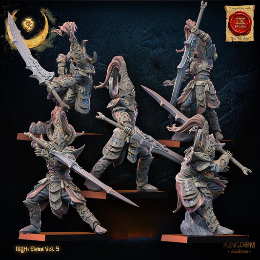 Night Elf Warrior Regiment x10 Resin Miniatures Regiment product image