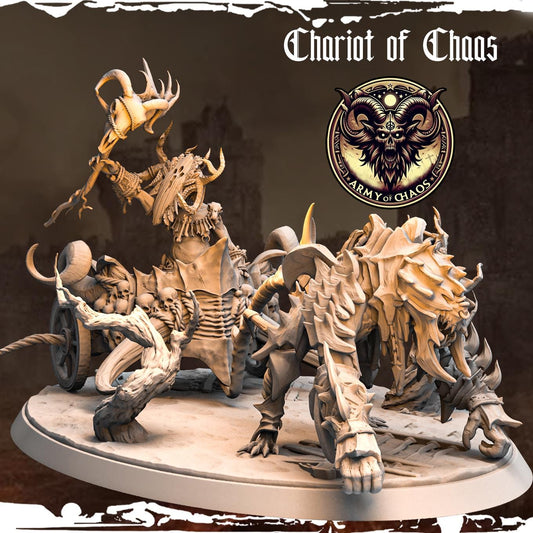 Chaos Beast War Chariot Resin Vehicle Miniature product image