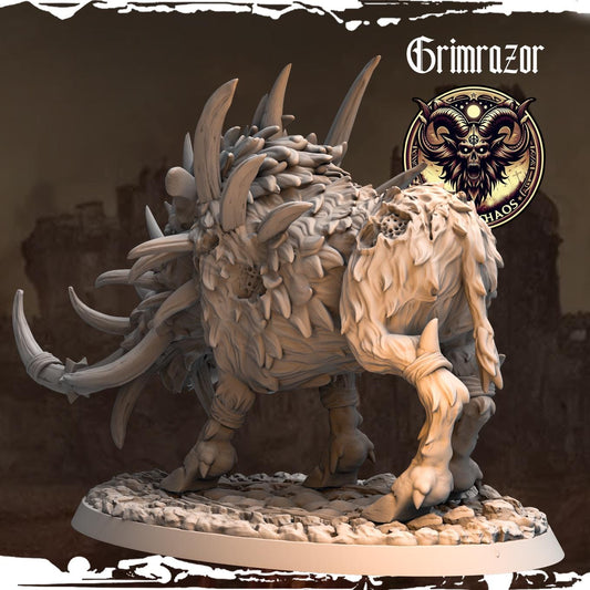 Chaos Boar Resin Miniature Figure alternate view 2