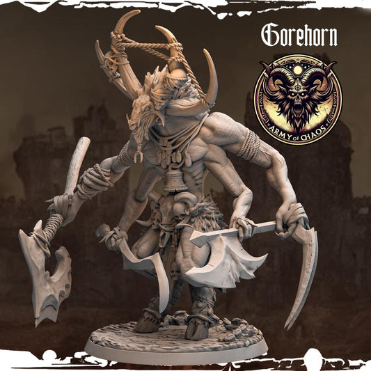 Chaos Beast Monstrous Gorehorn Resin Boss Miniature product image