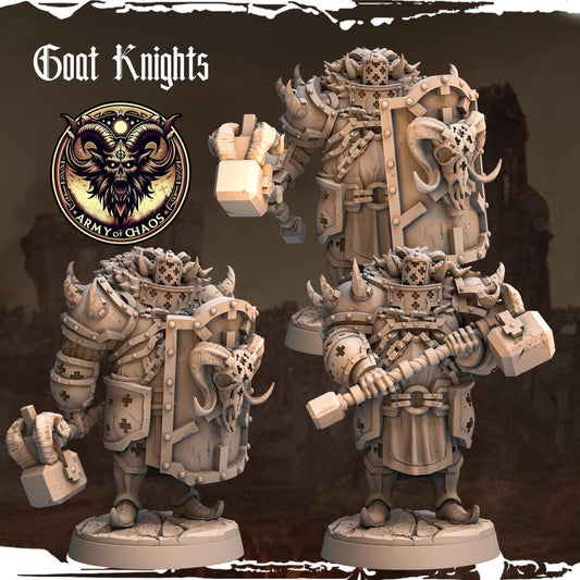 Goat Knights Resin Miniatures Set product image