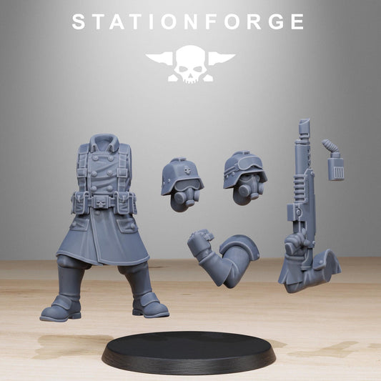 GrimGuard Militants Resin Miniature Figure alternate view 2