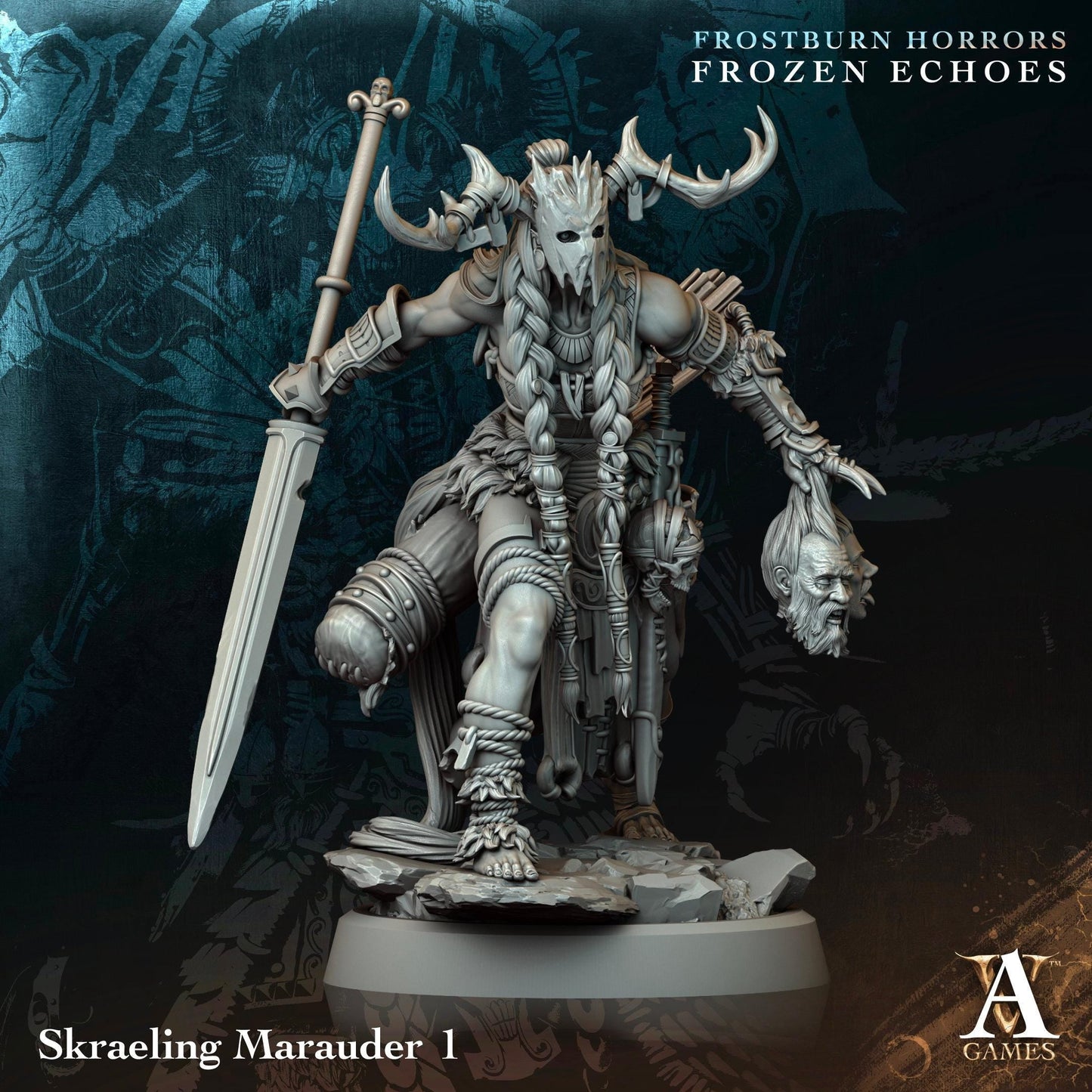 3D Printed Skraeling Marauders by Archvillain Games