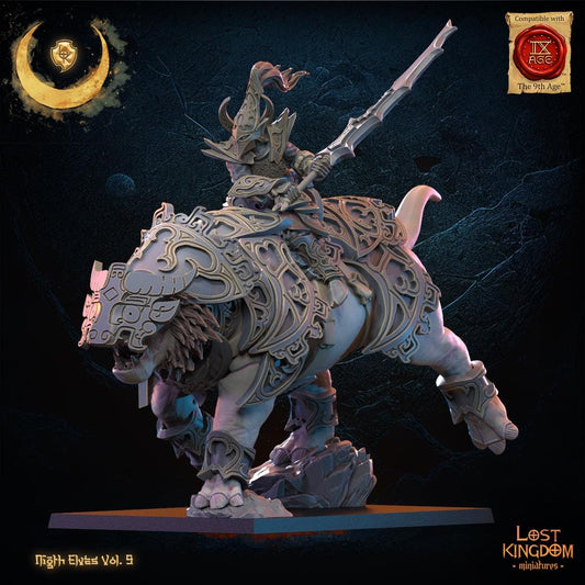 Night Elf Hero Beast Rider Resin Boss Miniature product image