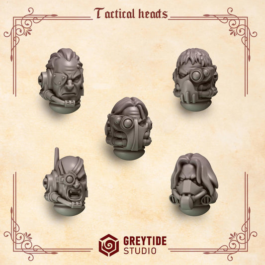 Crimson Lords Tactical Heads x10 Resin Upgrade Parts product image