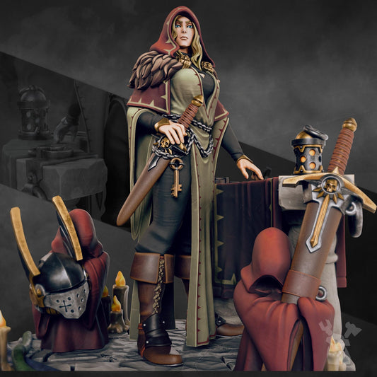 Leona The Forestborn Resin Miniature Figure alternate view 2