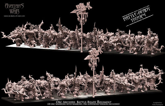 Orc Archers Regiment Resin Miniatures Regiment product image