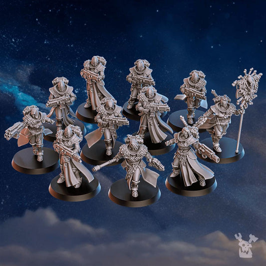 White Fangs Hunters Squad Resin Miniatures Set product image