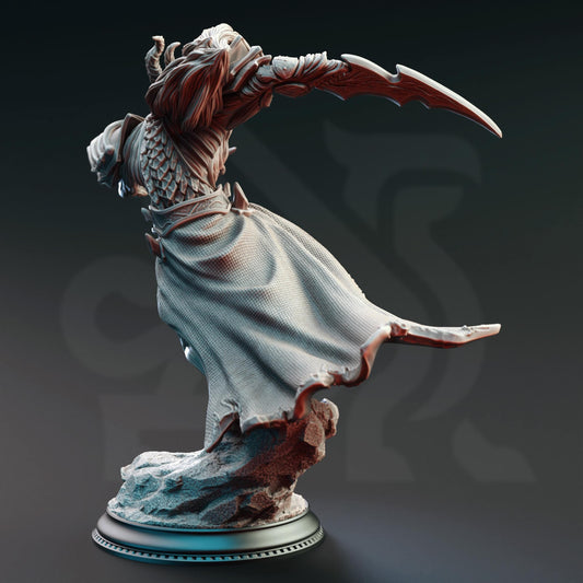 Fallen Corrupted Angel Resin Miniature Figure alternate view 2