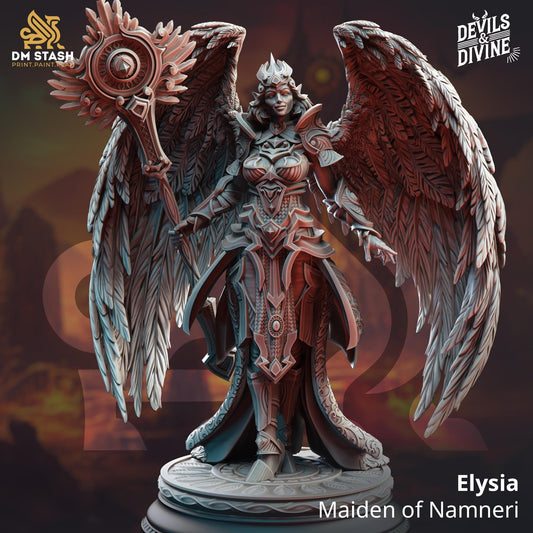Angelic Cleric Resin Miniature Figure alternate view 2