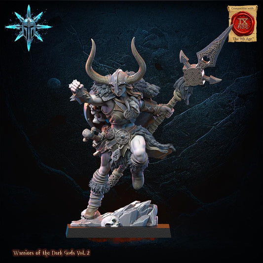 Chaos Barbarian Queen Resin Boss Miniature product image