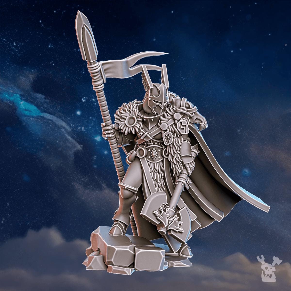 3d Printed Tribe Warmaster Elza by DakkaDakka Miniatures