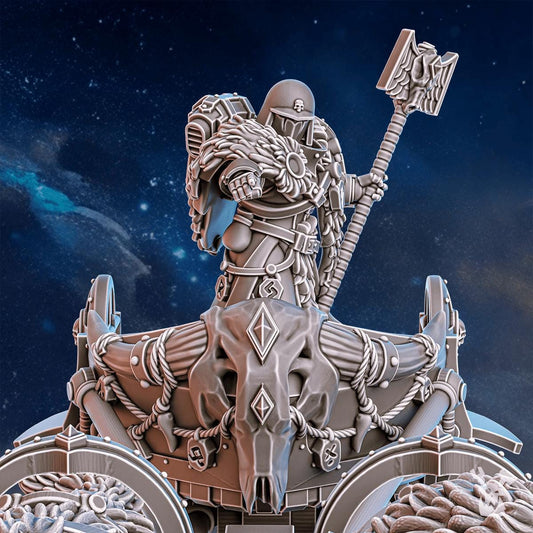 Jarl Arna On Stormchariot Resin Vehicle Miniature alternate view 2