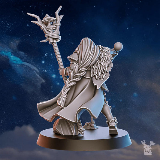 Blackhide Sisters Shaman Resin Miniature Figure alternate view 2