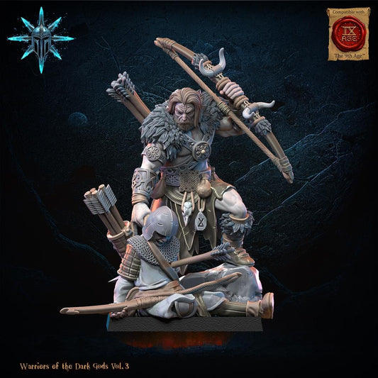 Chaos Barbarian Chieftain Resin Boss Miniature product image