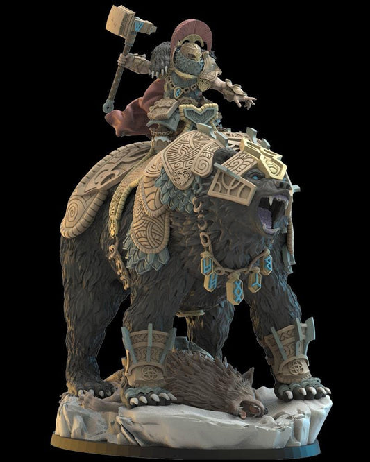Bofarr, Dwarf Commander Resin Boss Miniature product image