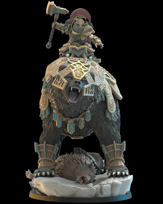 Bofarr, Dwarf Commander Resin Boss Miniature alternate view 2