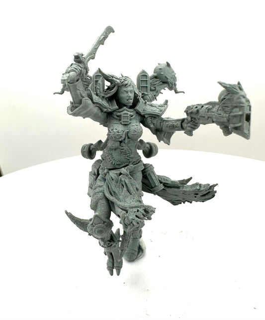 Noisy Sister of Chaos Resin Miniature Figure alternate view 2