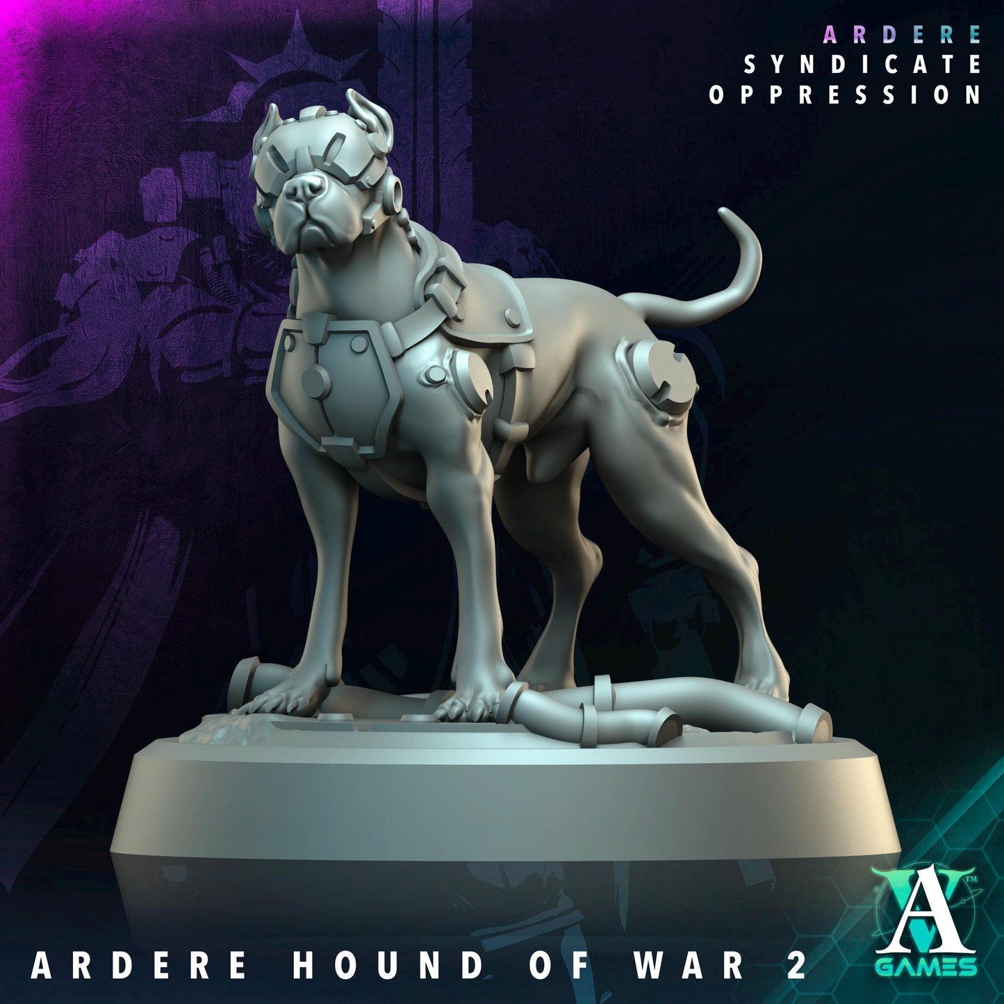 3D Printed Ardere Warhounds by Archvillain Games