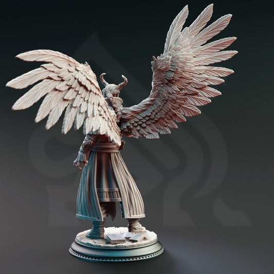 Tiefling Divine Soul Sorcerer Resin Miniature Figure alternate view 2