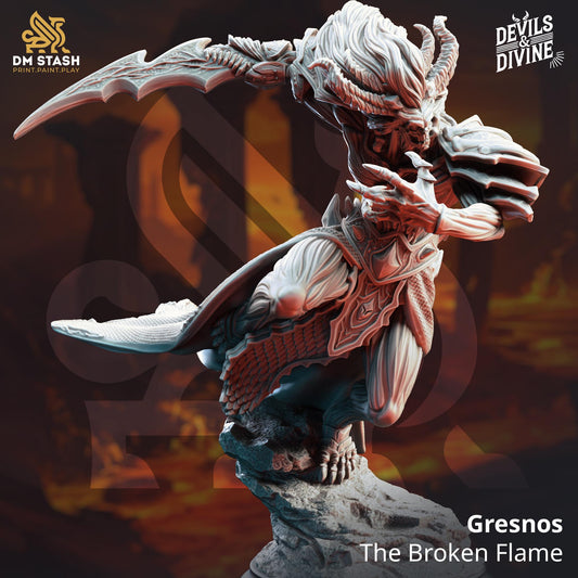 Fallen Corrupted Angel Resin Miniature Figure product image