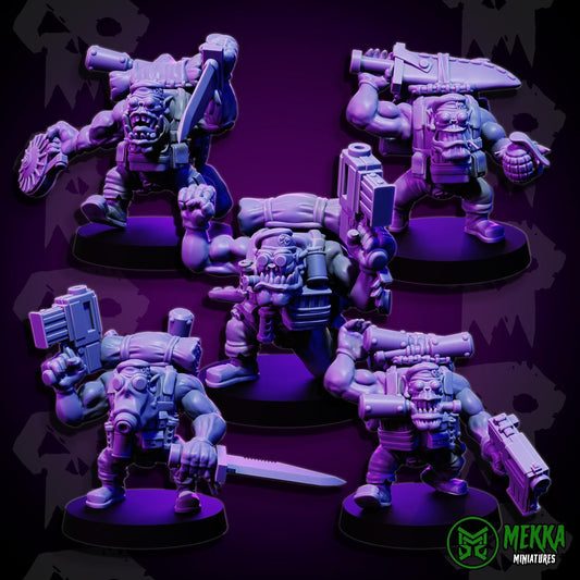 Orc Commando Set Resin Miniature Figure product image