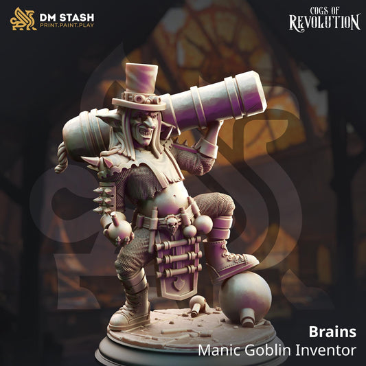 Manic Goblin Inventor Resin Miniature Figure product image