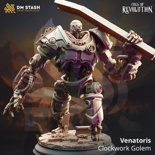 Clockwork Golem Resin Miniature Figure product image