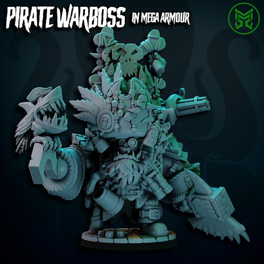 Pirate War Boss in Mega Armor Resin Upgrade Parts - Mekka Miniatures - Set 2 product image