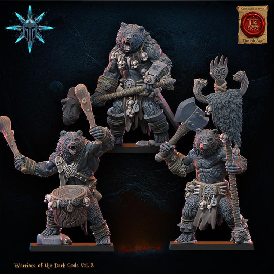 Chaos Werebear Command Group Resin Boss Miniature product image