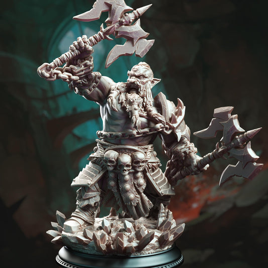 Dwarf Berserker Barbarian Resin Miniature Figure product image