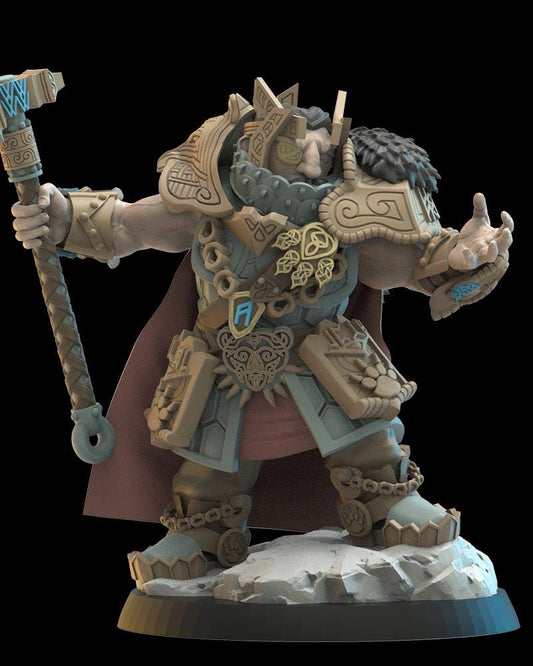 Thordin, The One Eyed Dwarf Resin Boss Miniature product image